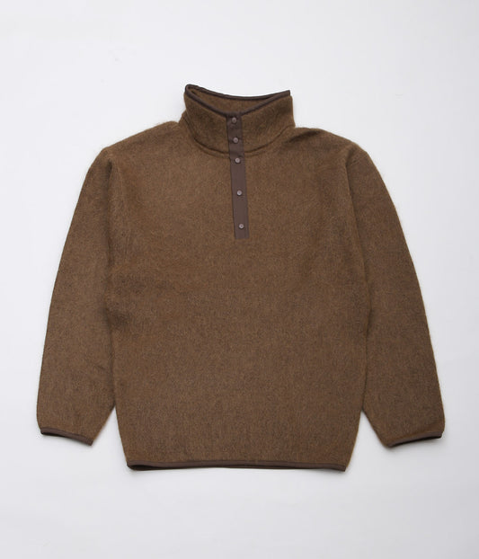 NANAMICA ''PULLOVER MOHAIR SWEATER'' (BROWN (BR))