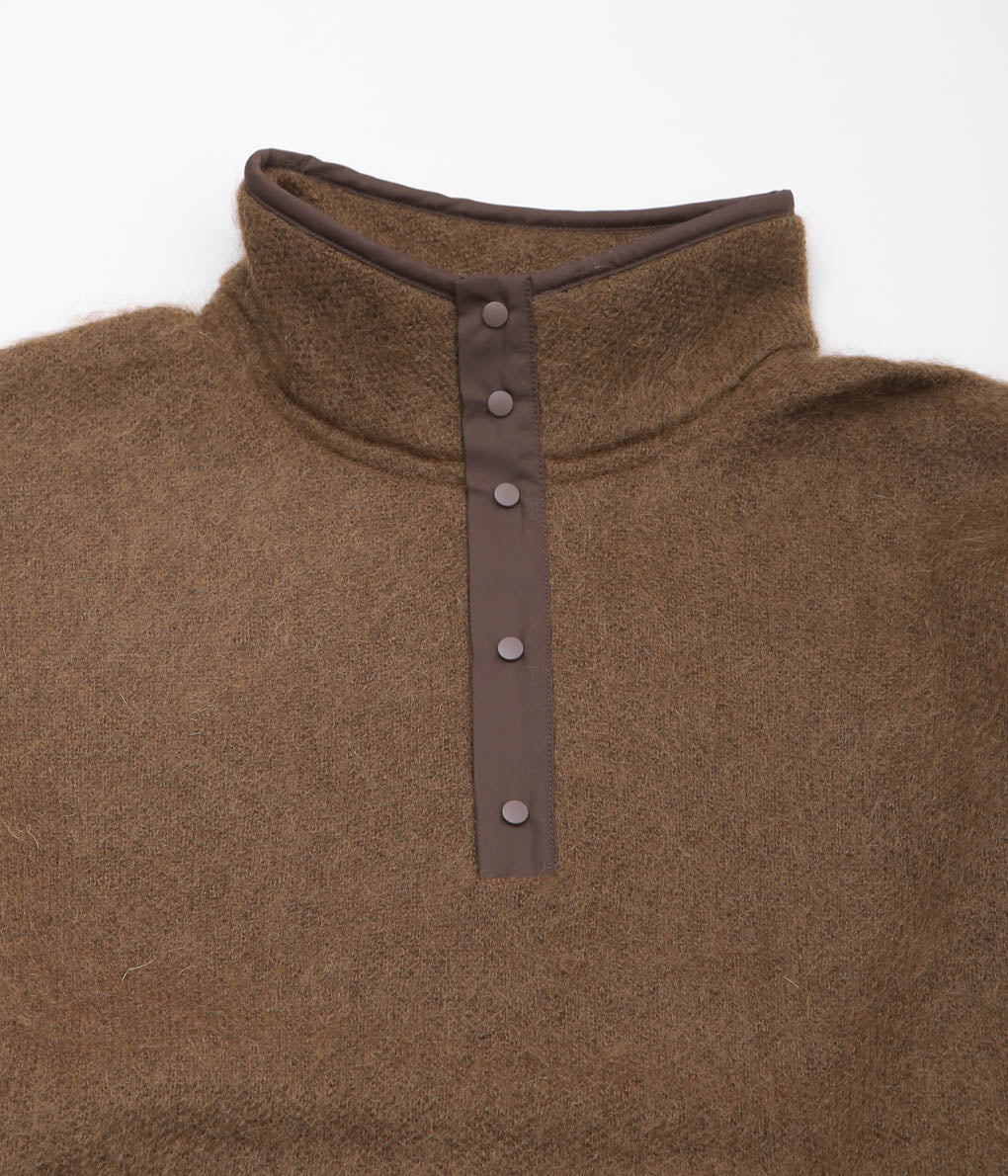 NANAMICA ''PULLOVER MOHAIR SWEATER'' (BROWN (BR))