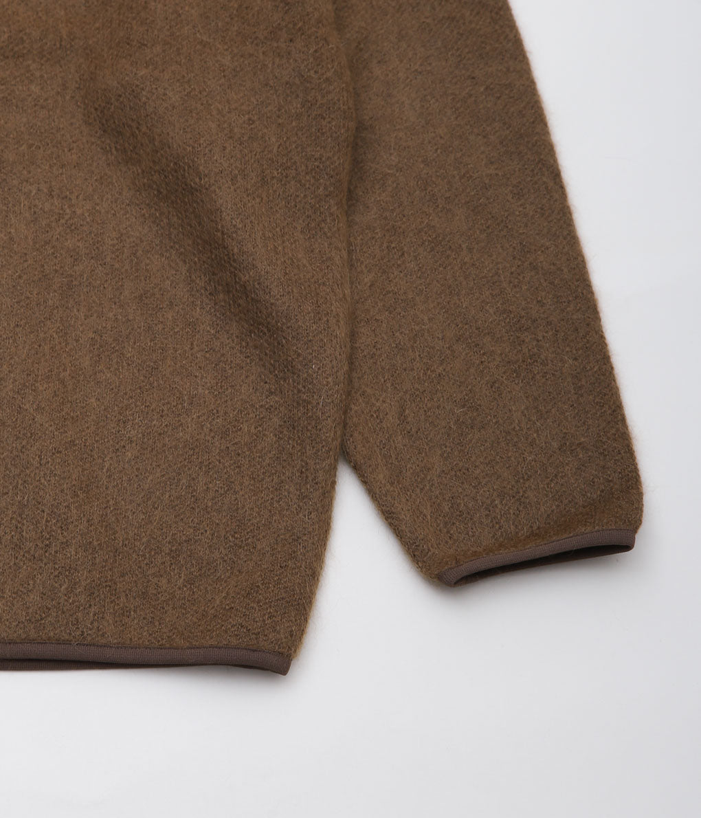 NANAMICA ''PULLOVER MOHAIR SWEATER'' (BROWN (BR))