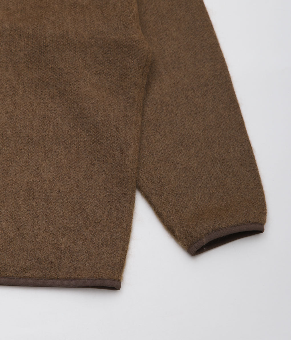 NANAMICA ''PULLOVER MOHAIR SWEATER'' (BROWN (BR))