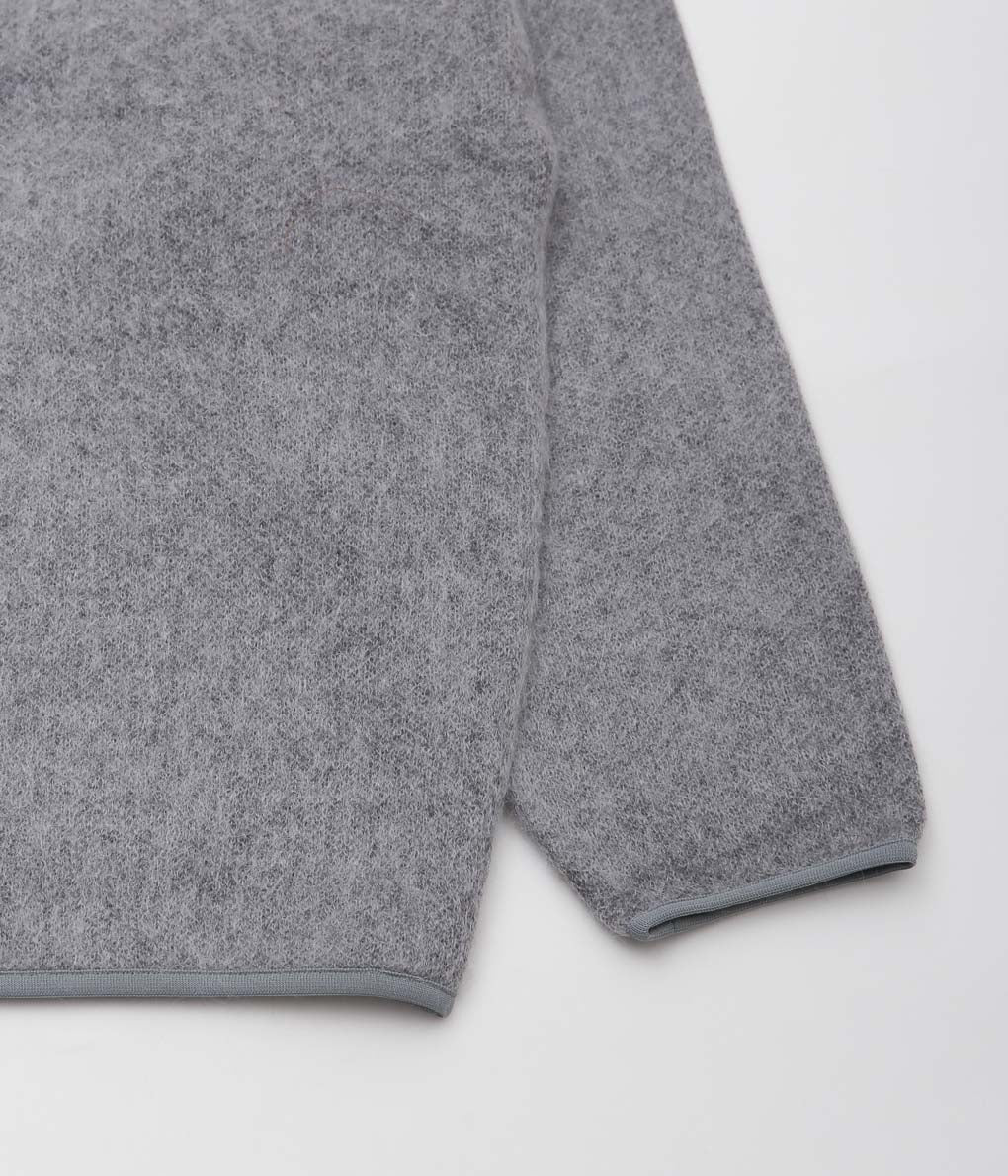 NANAMICA ''PULLOVER MOHAIR SWEATER'' (HEATHER GRAY HG)