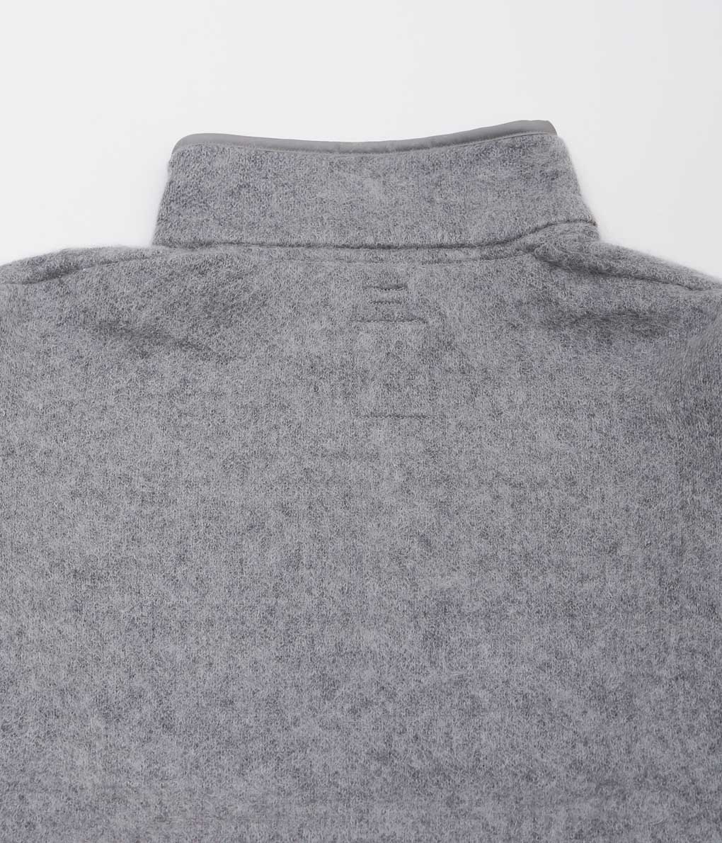 NANAMICA ''PULLOVER MOHAIR SWEATER'' (HEATHER GRAY HG)