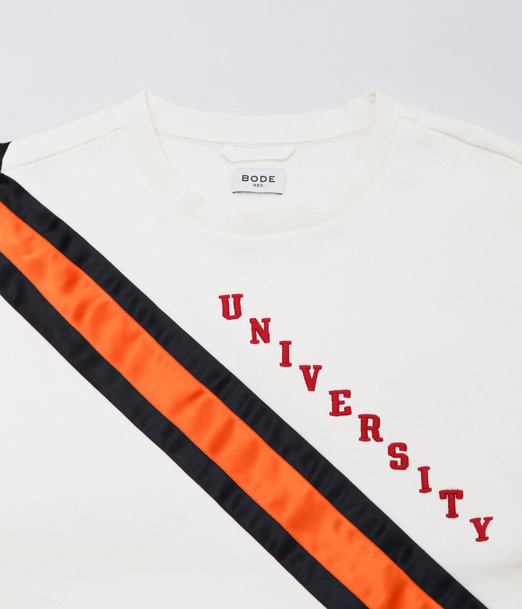 BODE ''GRAD COLORS SWEATSHIRT'' (CREAM)