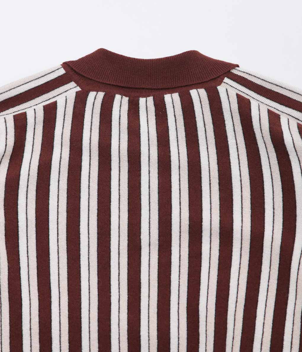 BODE ''HOGAN STRIPE POLO'' (BROWN MULTI)