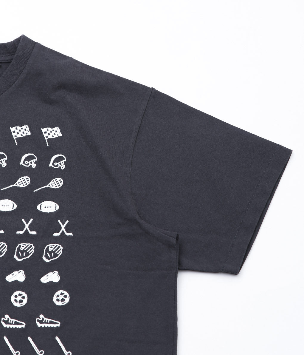 BODE ''EMBROIDERED GEAR TEE'' (BLACK)