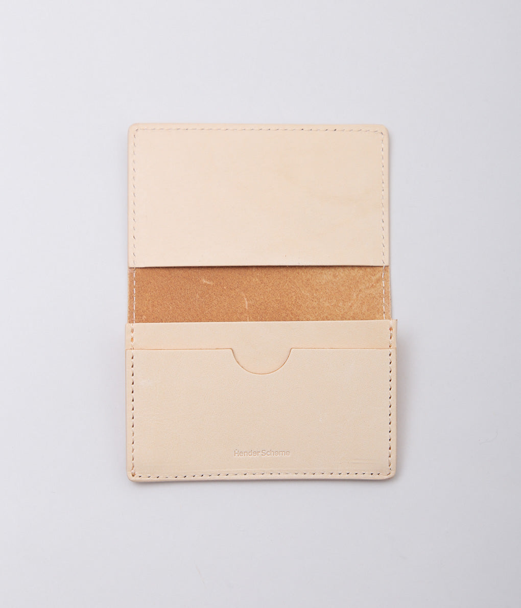 HENDER SCHEME ''FOLDED CARD CASE'' (NATURAL)