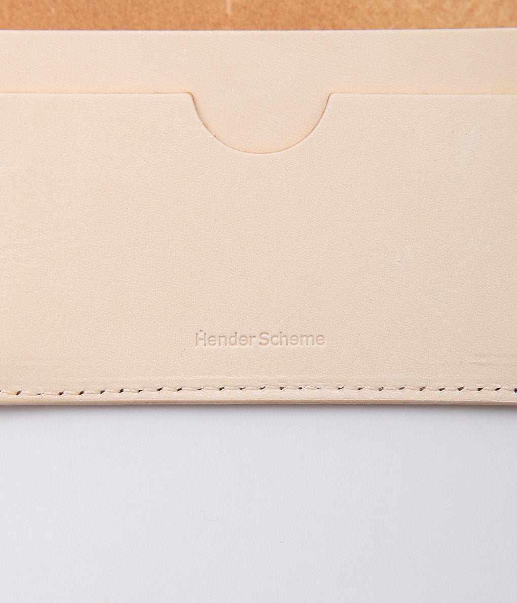 HENDER SCHEME ''FOLDED CARD CASE'' (NATURAL)