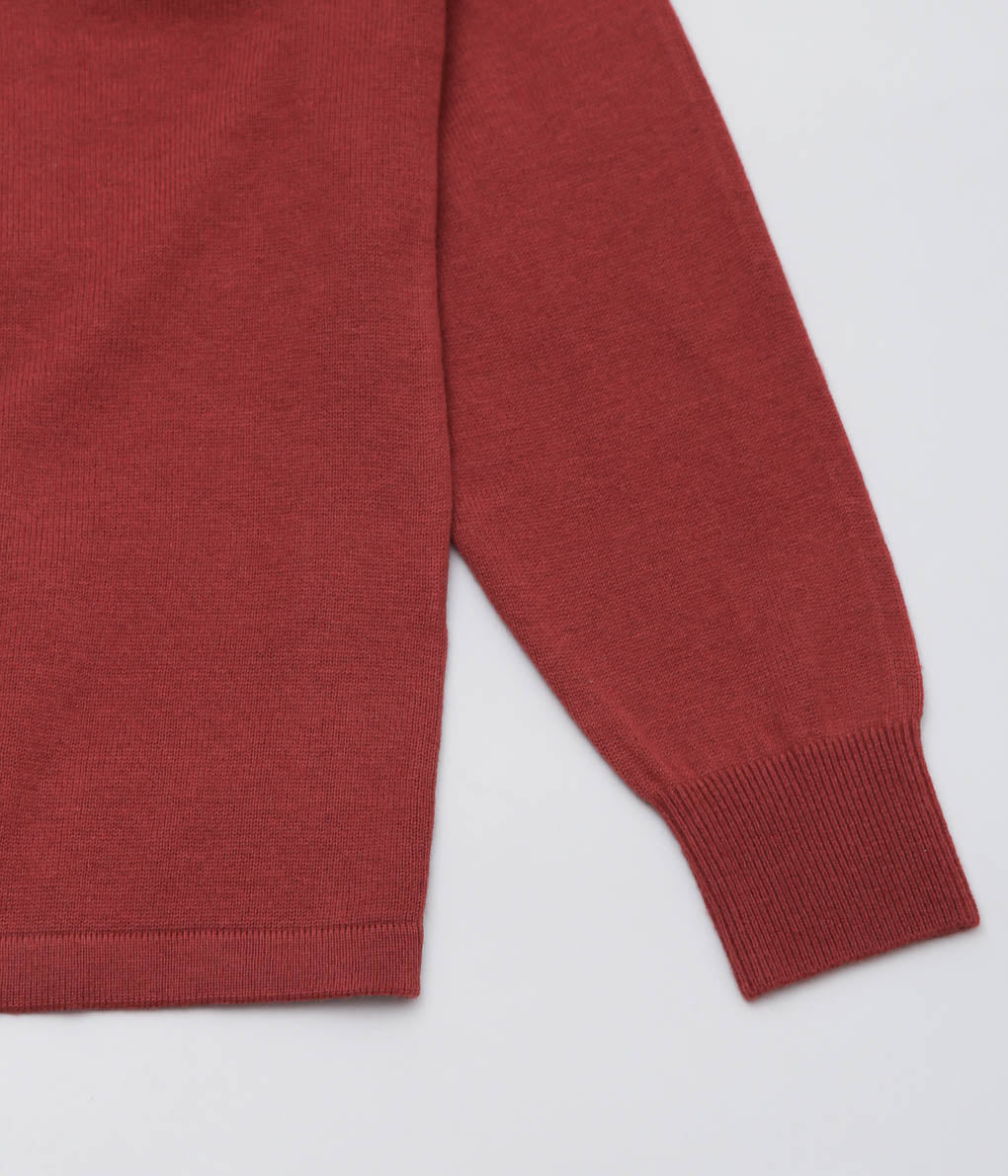 CARTER YOUNG ''KOWALSKI KNIT POLO'' (BURGUNDY/CREAM)