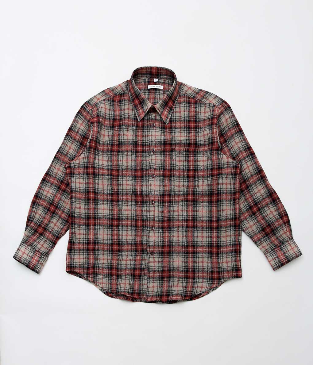 CARTER YOUNG ''HUGO SHIRT'' (RED/MILTI PLAID)