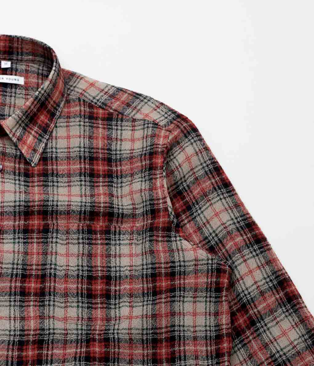 CARTER YOUNG ''HUGO SHIRT'' (RED/MILTI PLAID)