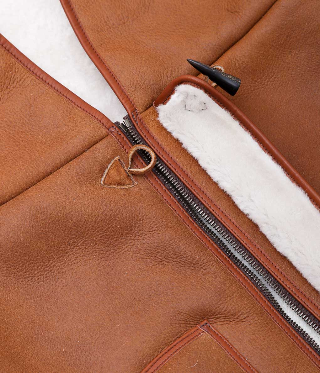 LE SAC DU BERGER ''GILET BOUTON'' (TAN)