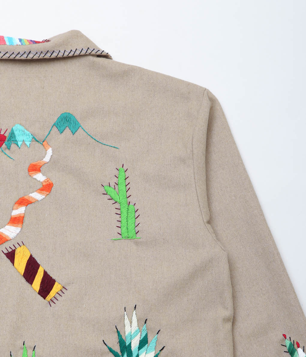 OAXACA ''SOUVENIR JACKET B'' (KHAKI/COLORFUL)