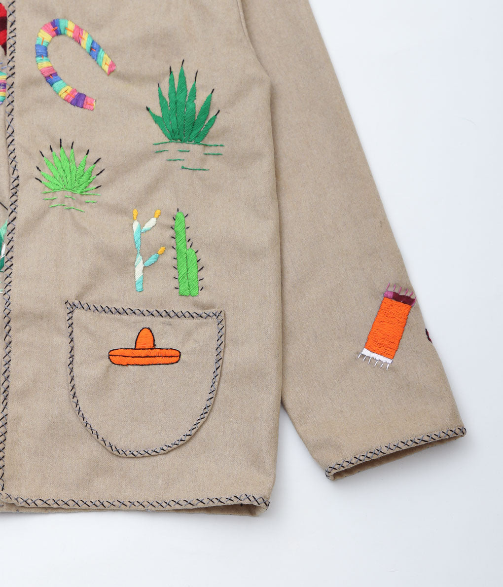 OAXACA ''SOUVENIR JACKET A'' (KHAKI/COLORFUL)