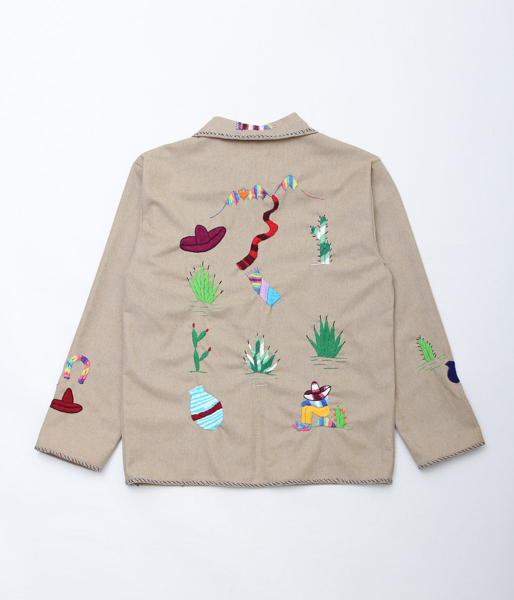 OAXACA ''SOUVENIR JACKET A'' (KHAKI/COLORFUL)