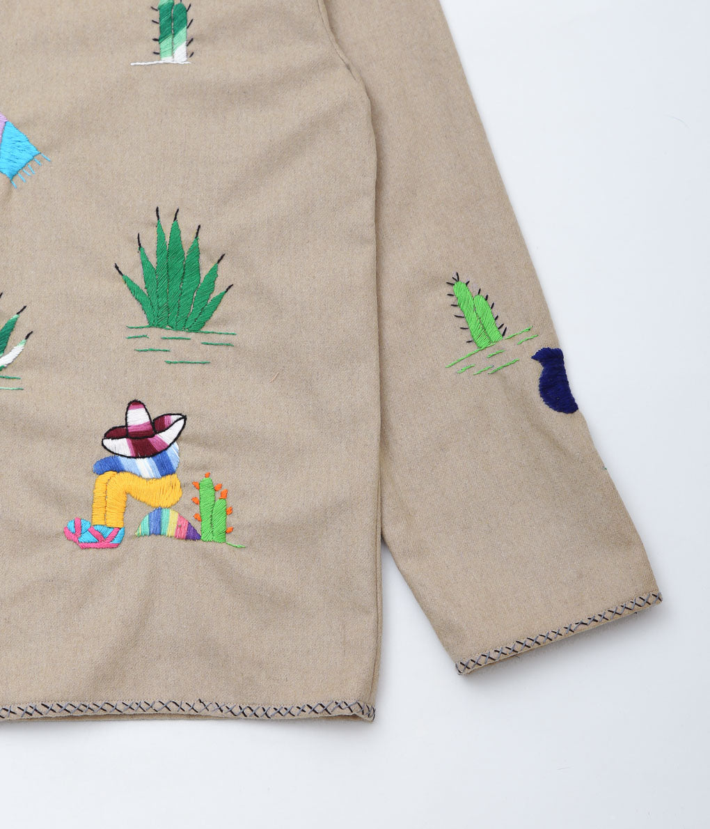 OAXACA ''SOUVENIR JACKET A'' (KHAKI/COLORFUL)