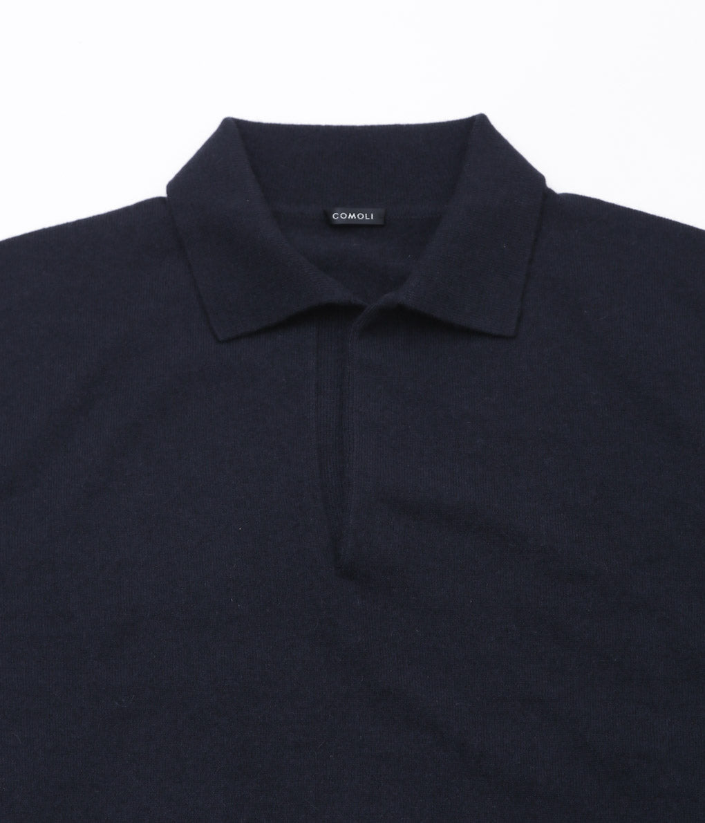 COMOLI ''Cashmere Skipper Knit'' (NAVY)