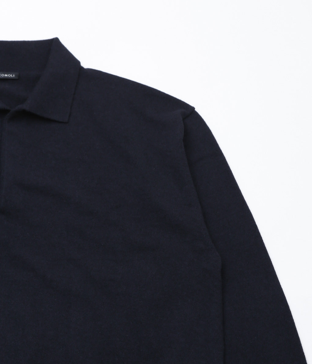 COMOLI ''Cashmere Skipper Knit'' (NAVY)