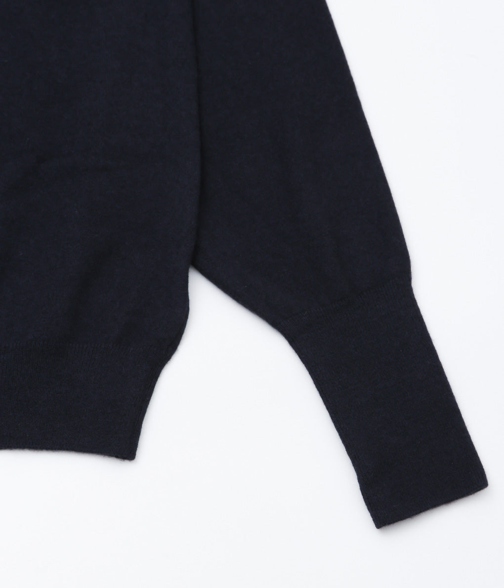 COMOLI ''Cashmere Skipper Knit'' (NAVY)