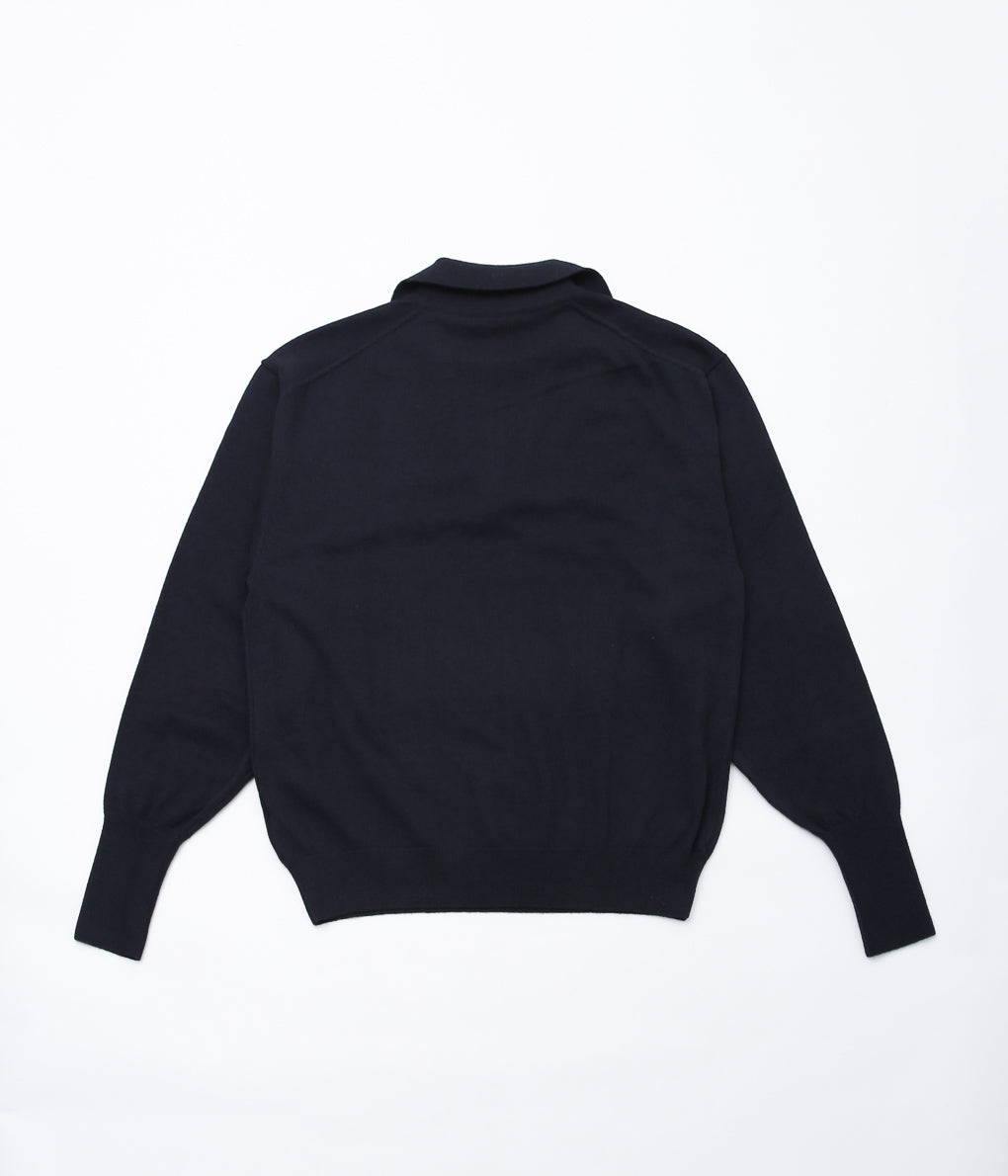 COMOLI ''Cashmere Skipper Knit'' (NAVY)