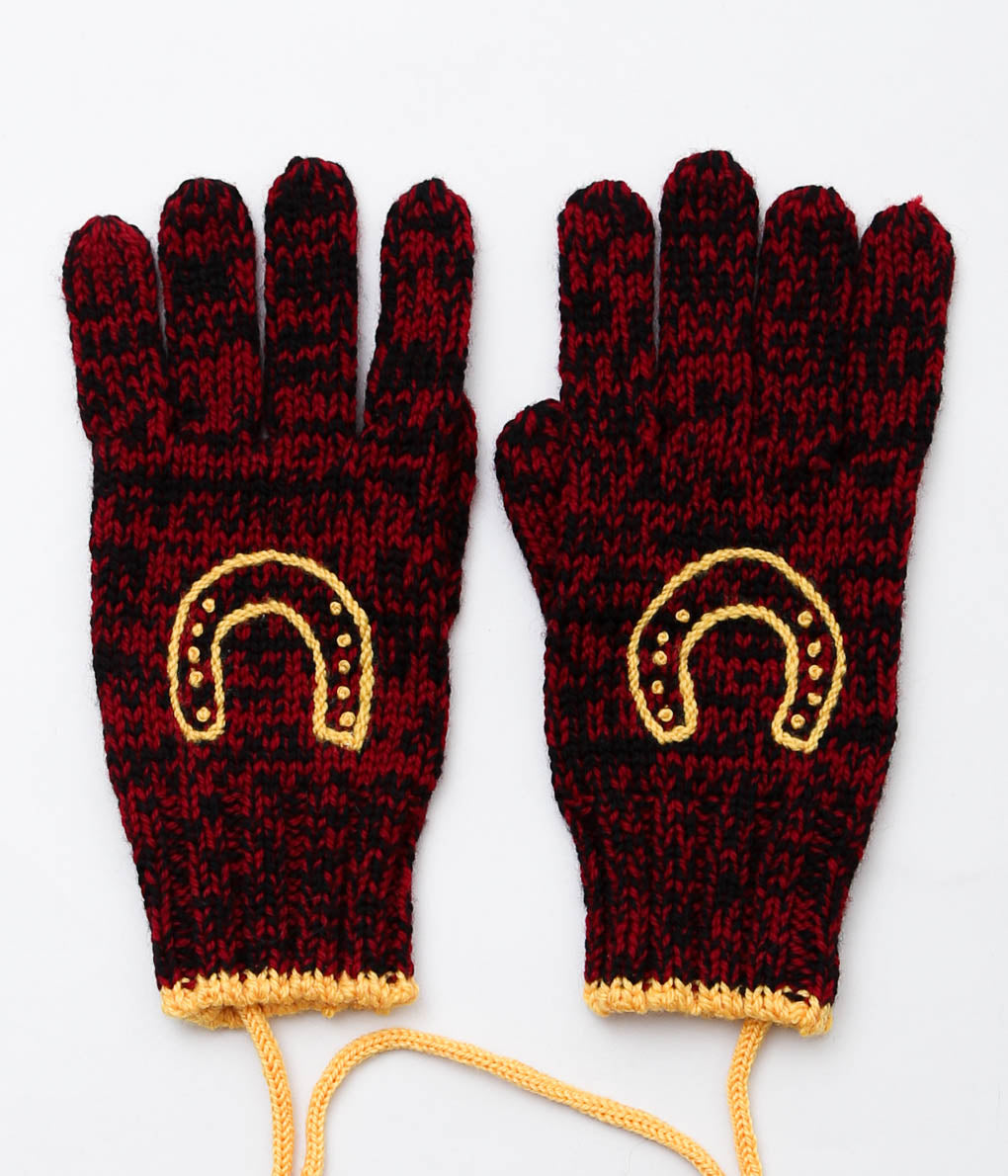 BODE ''MELANGE GLOVES'' (RED)