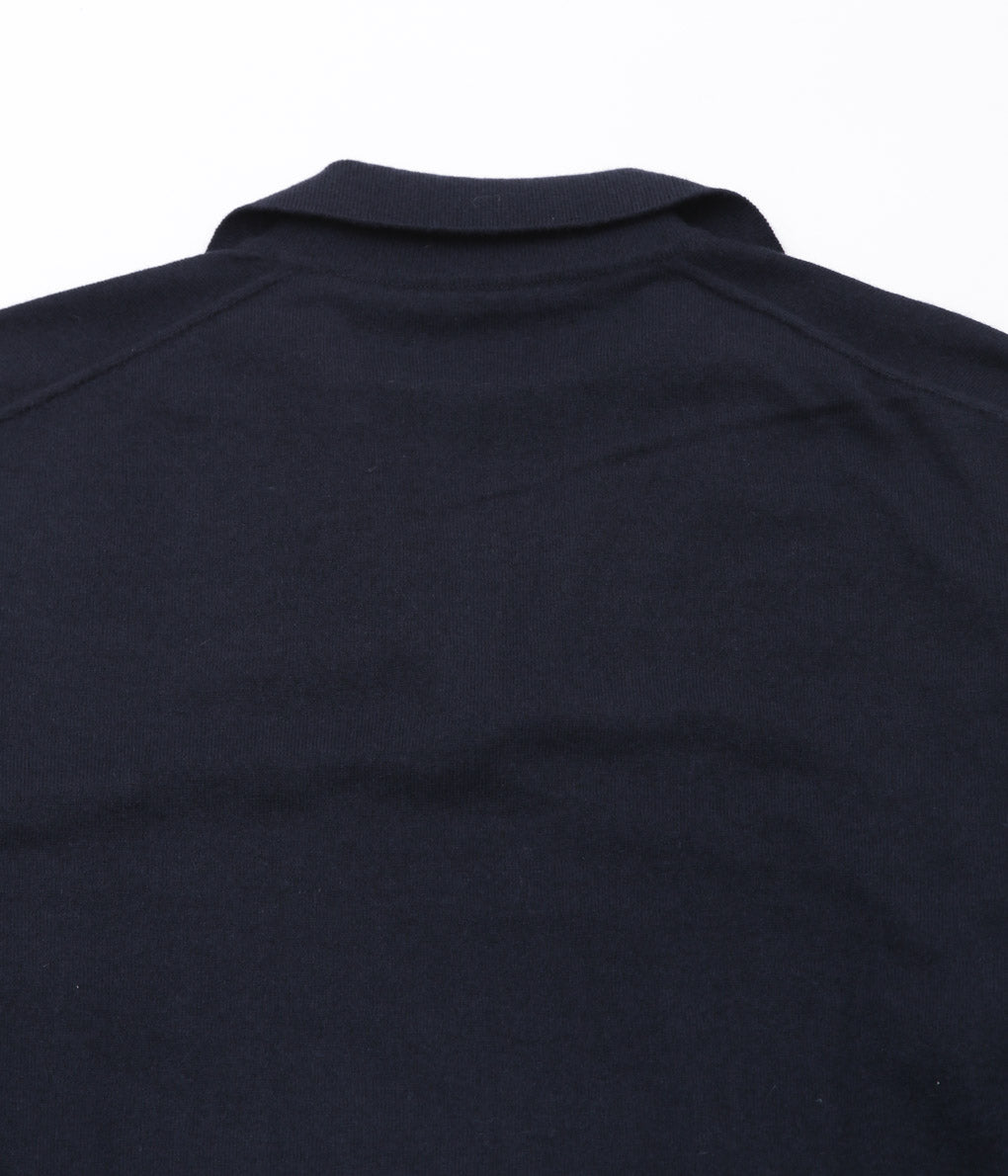 COMOLI ''Cashmere Skipper Knit'' (NAVY)