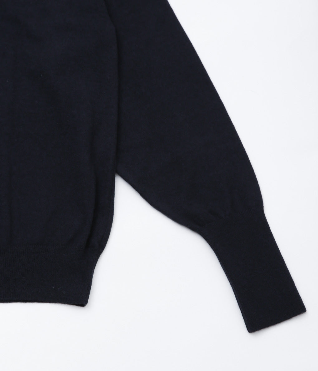 COMOLI ''Cashmere Skipper Knit'' (NAVY)