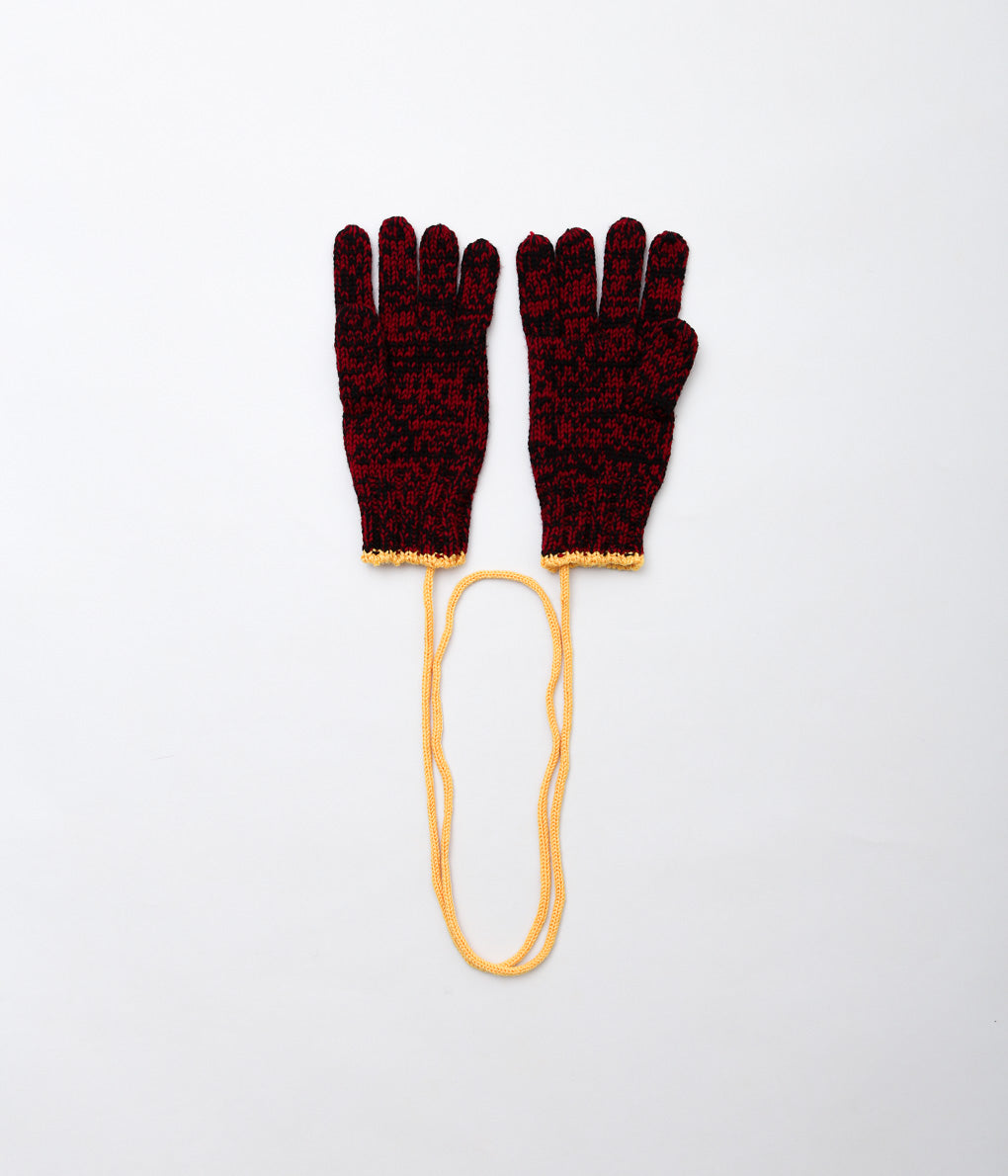 BODE ''MELANGE GLOVES'' (RED)