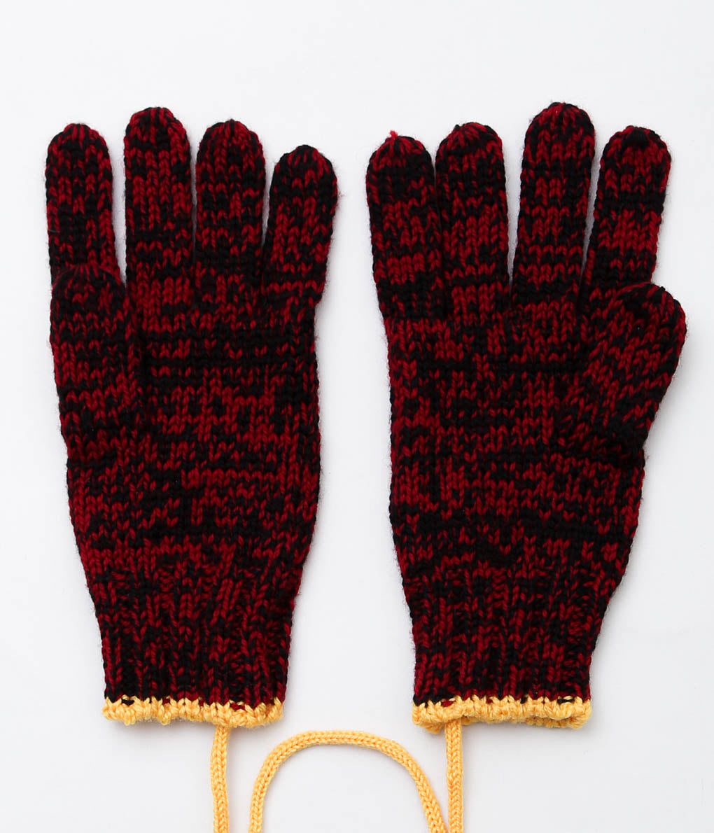 BODE ''MELANGE GLOVES'' (RED)