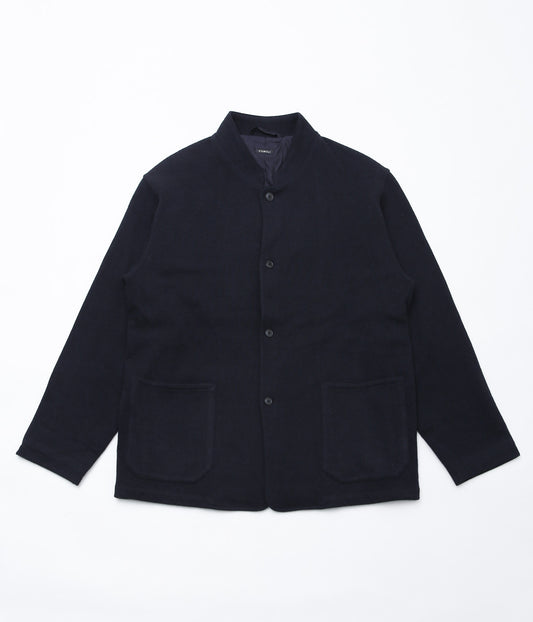 COMOLI ''カシミヤ スタンドカラーニットジャケット'' (NAVY)