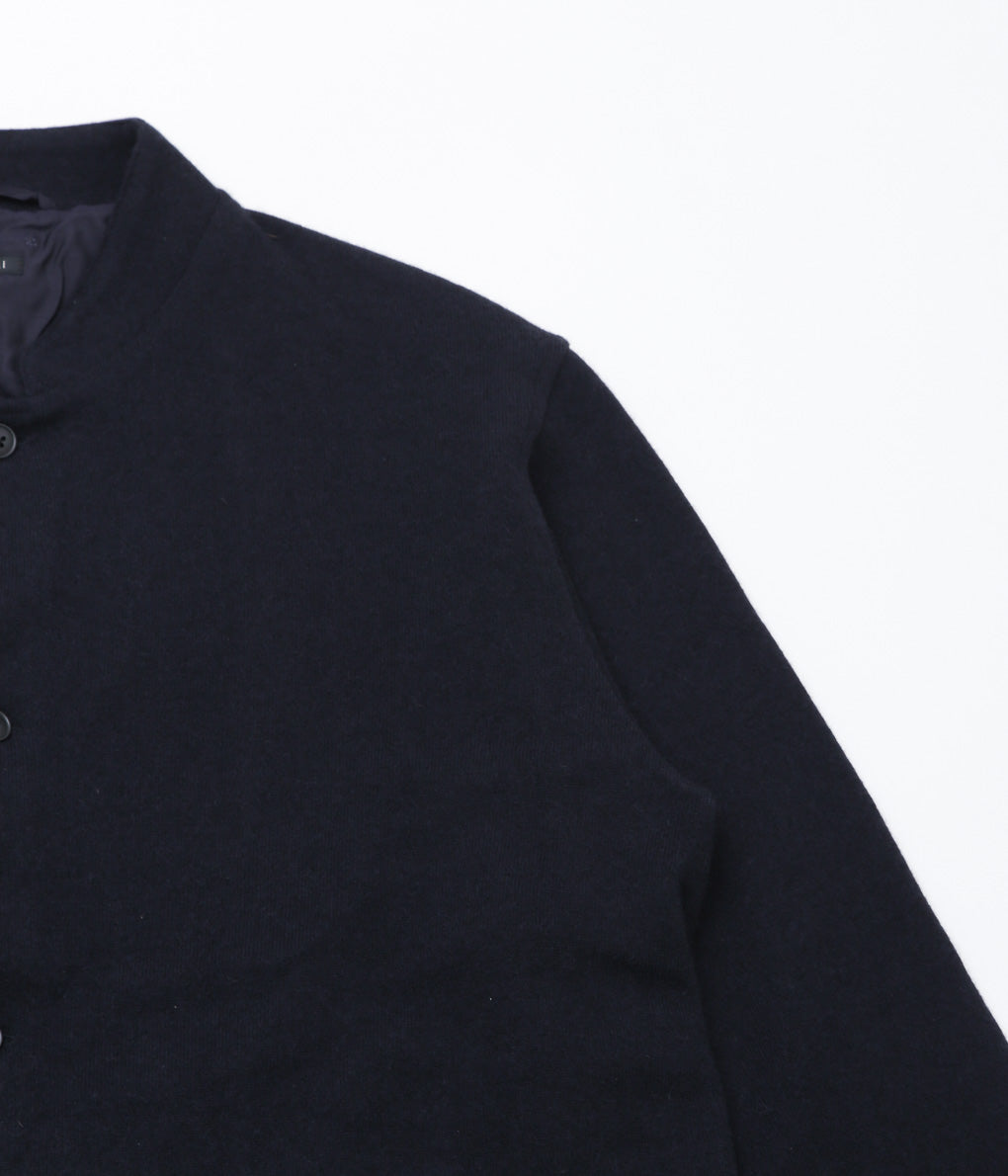 COMOLI ''Cashmere Stand Collar Knit Jacket'' (NAVY)