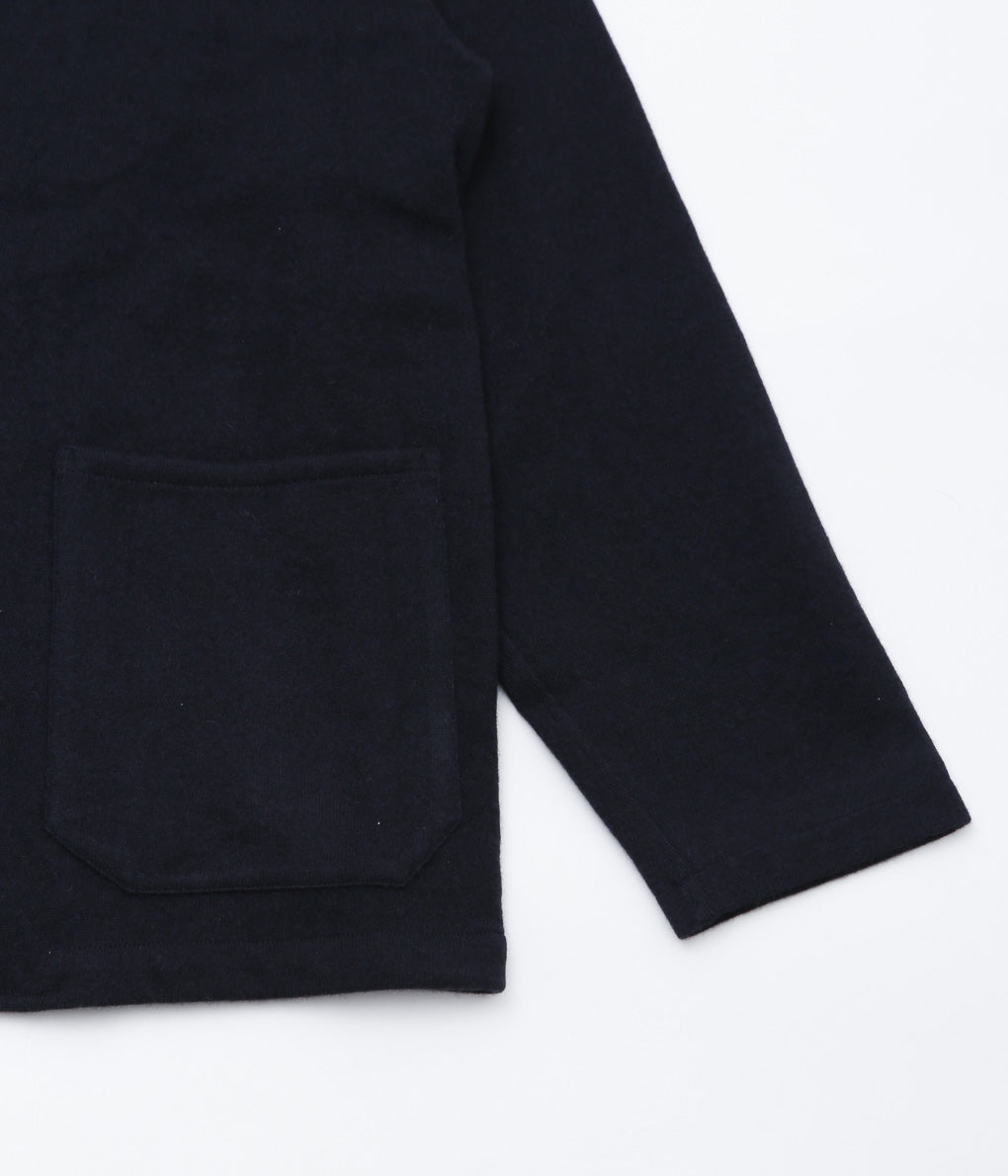 COMOLI ''Cashmere Stand Collar Knit Jacket'' (NAVY)