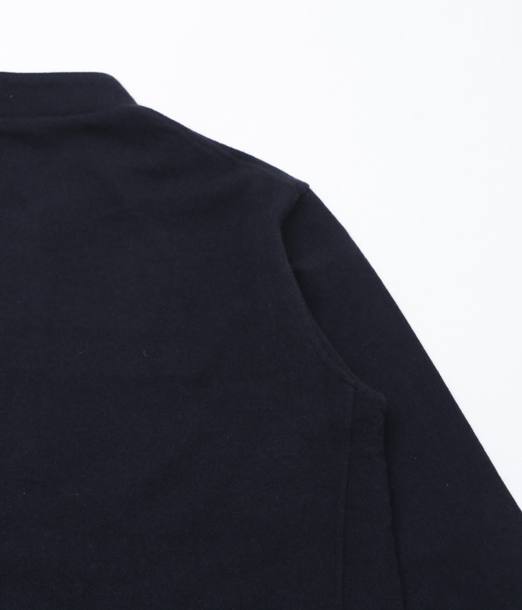 COMOLI ''Cashmere Stand Collar Knit Jacket'' (NAVY)