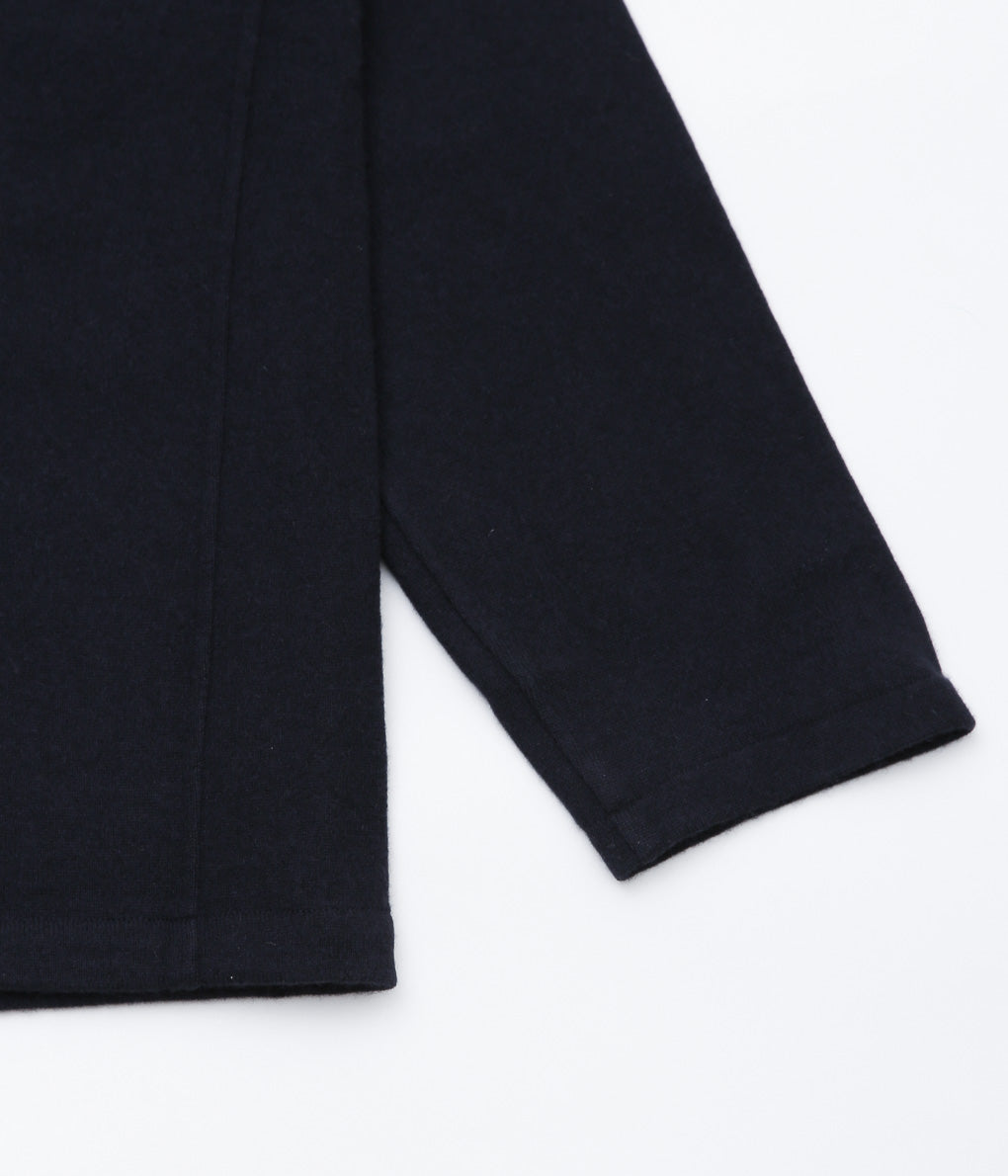 COMOLI ''Cashmere Stand Collar Knit Jacket'' (NAVY)