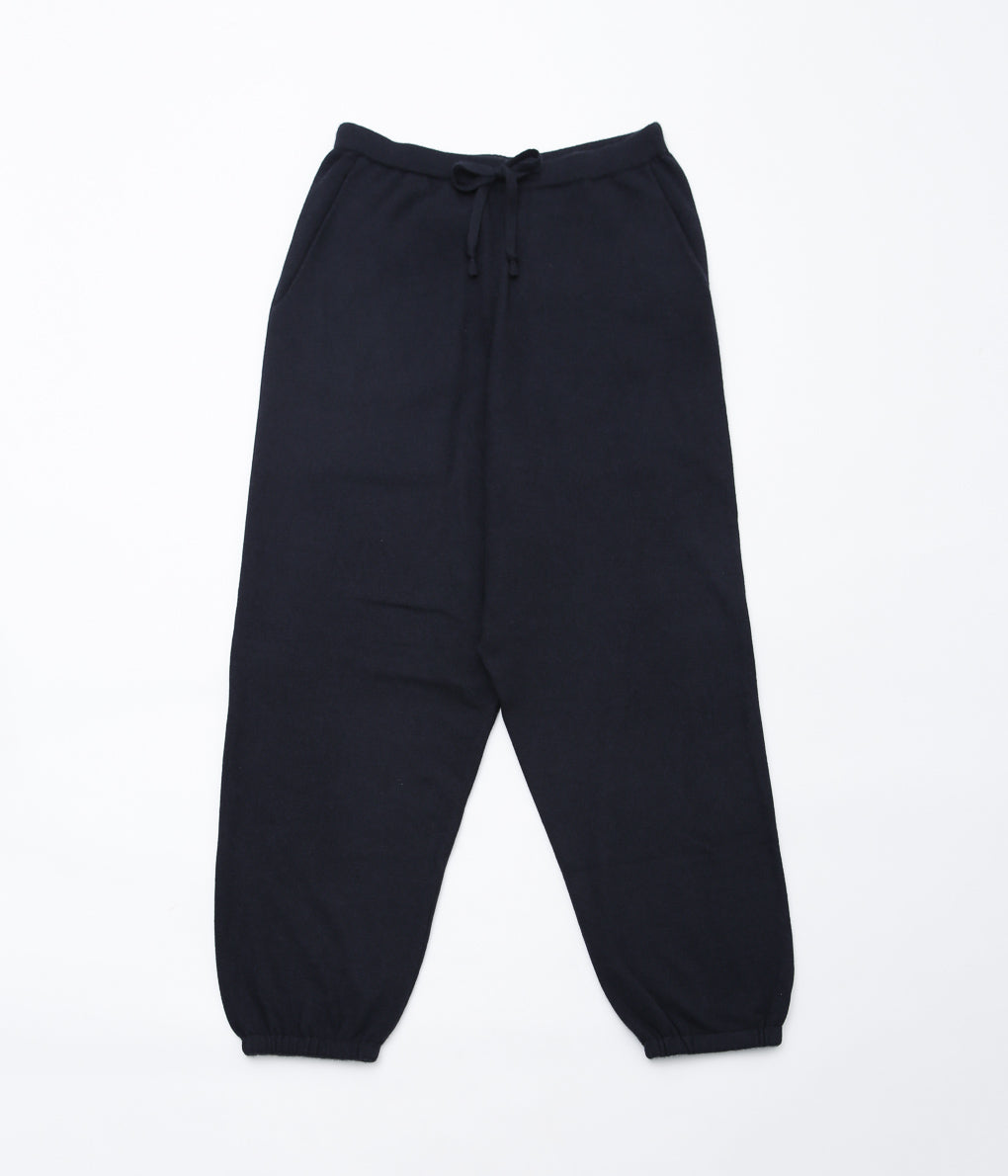 COMOLI ''Cashmere knit pants'' (NAVY)