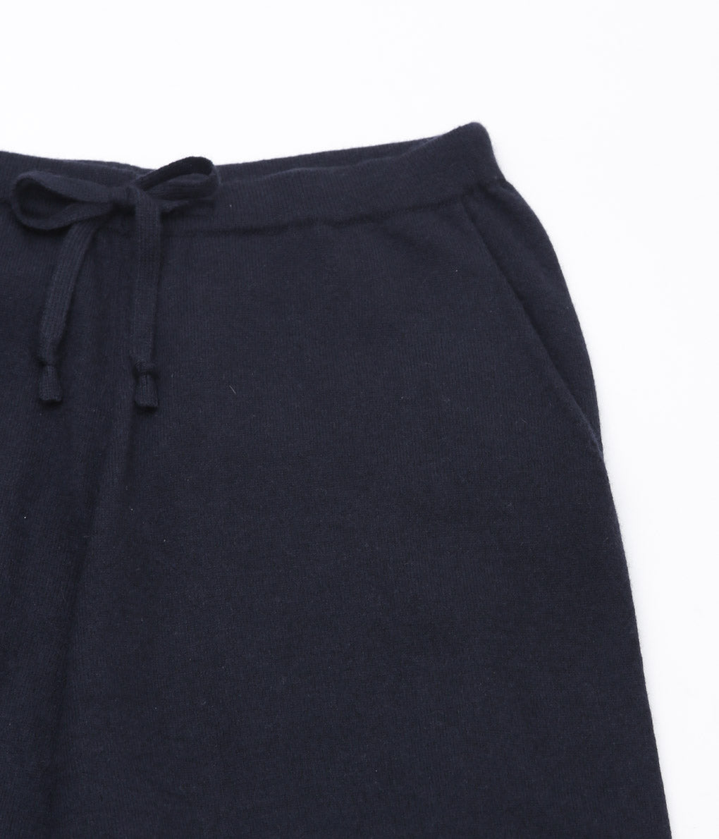 COMOLI ''Cashmere knit pants'' (NAVY)