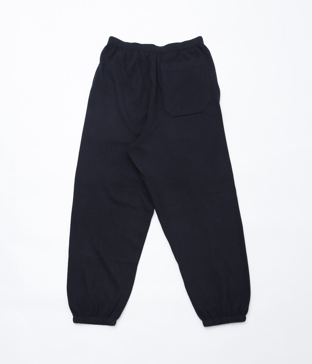 COMOLI ''Cashmere knit pants'' (NAVY)