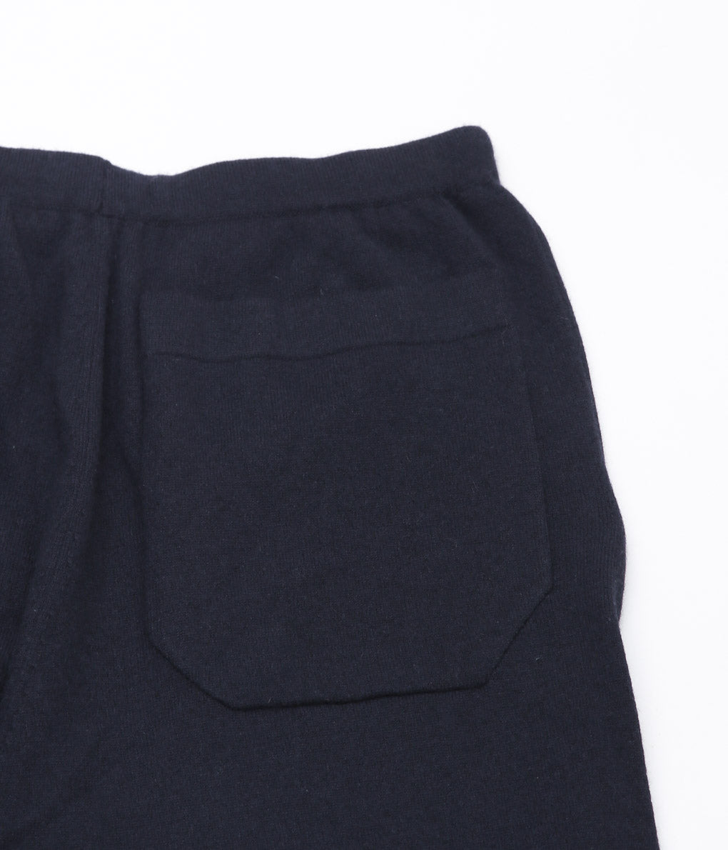 COMOLI ''Cashmere knit pants'' (NAVY)