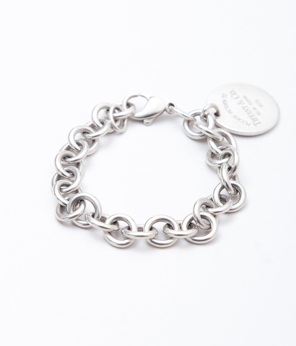 【VINTAGE JEWELRY】TIFFANY''RETURN TO OVAL'' (SILVER)