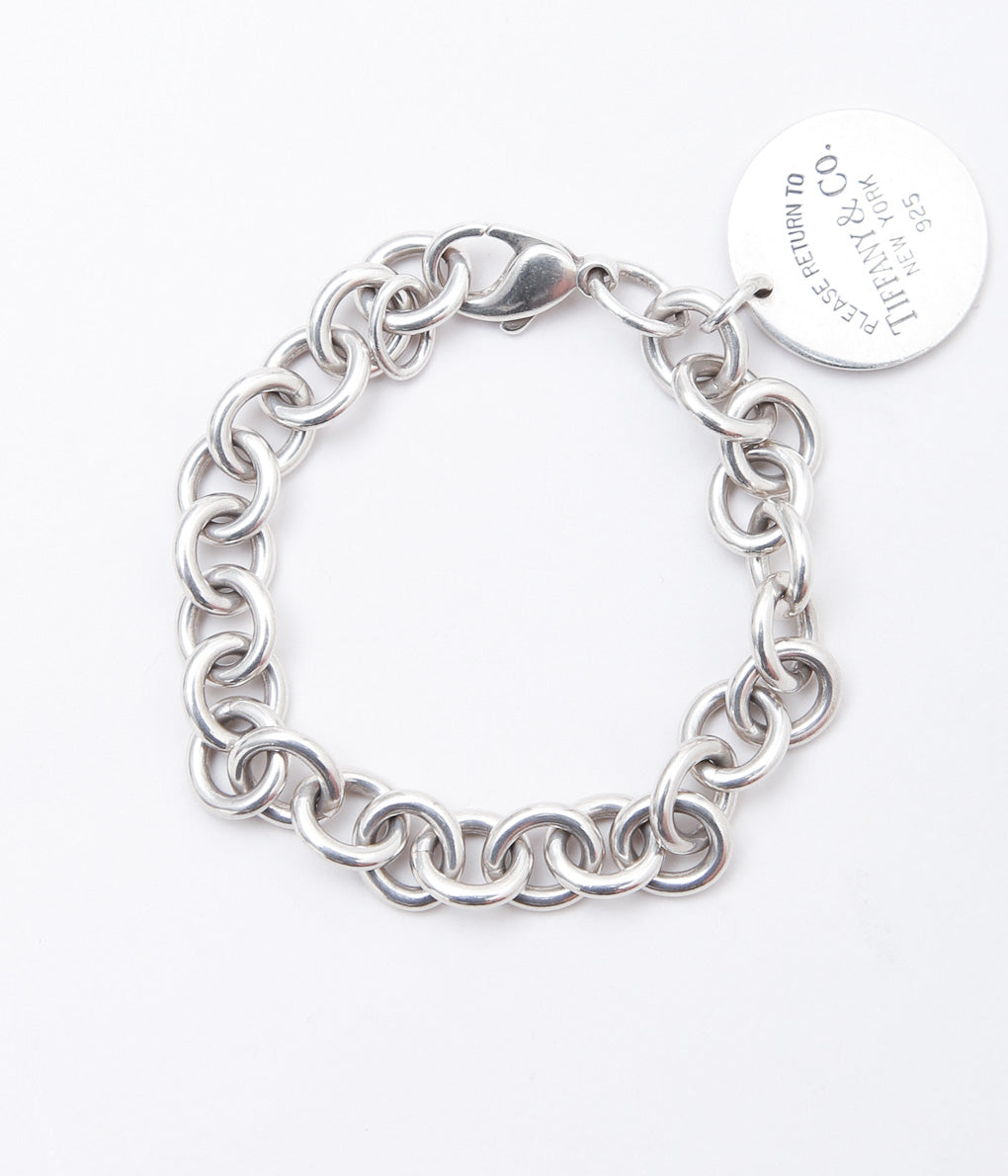 【VINTAGE JEWELRY】TIFFANY''RETURN TO OVAL'' (SILVER)