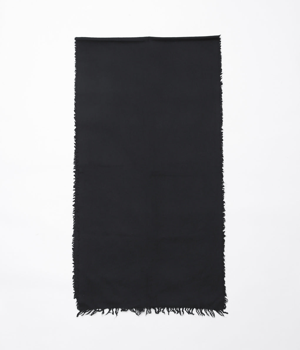 COMOLI ''Cashmere Silk Product Dyed Stole'' (NAVY)