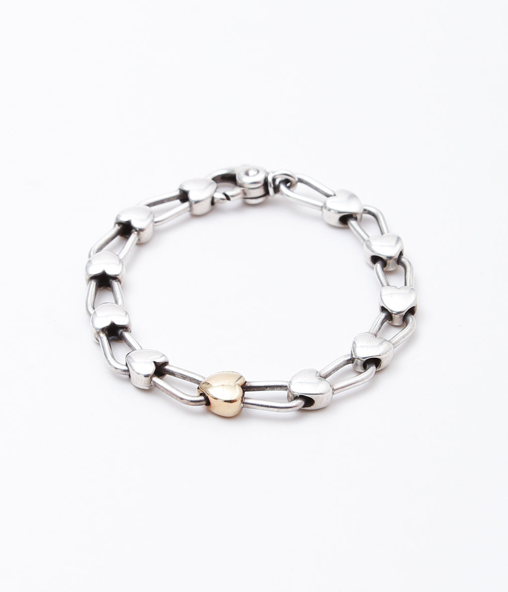 【VINTAGE JEWELRY】TIFFANY''HEART BRACELET'' (SILVER)