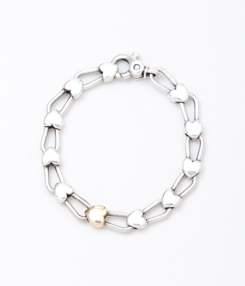 【VINTAGE JEWELRY】TIFFANY''HEART BRACELET'' (SILVER)