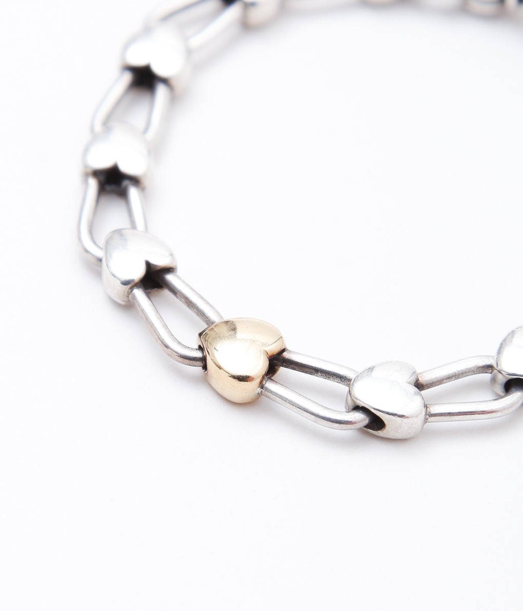 【VINTAGE JEWELRY】TIFFANY''HEART BRACELET'' (SILVER)