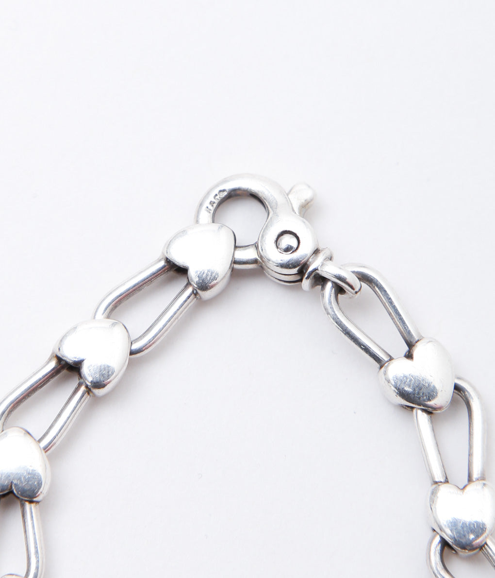 【VINTAGE JEWELRY】TIFFANY''HEART BRACELET'' (SILVER)