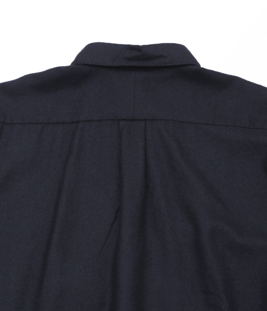 COMOLI ''Cashmere Silk Product Dyed Shirt'' (NAVY)