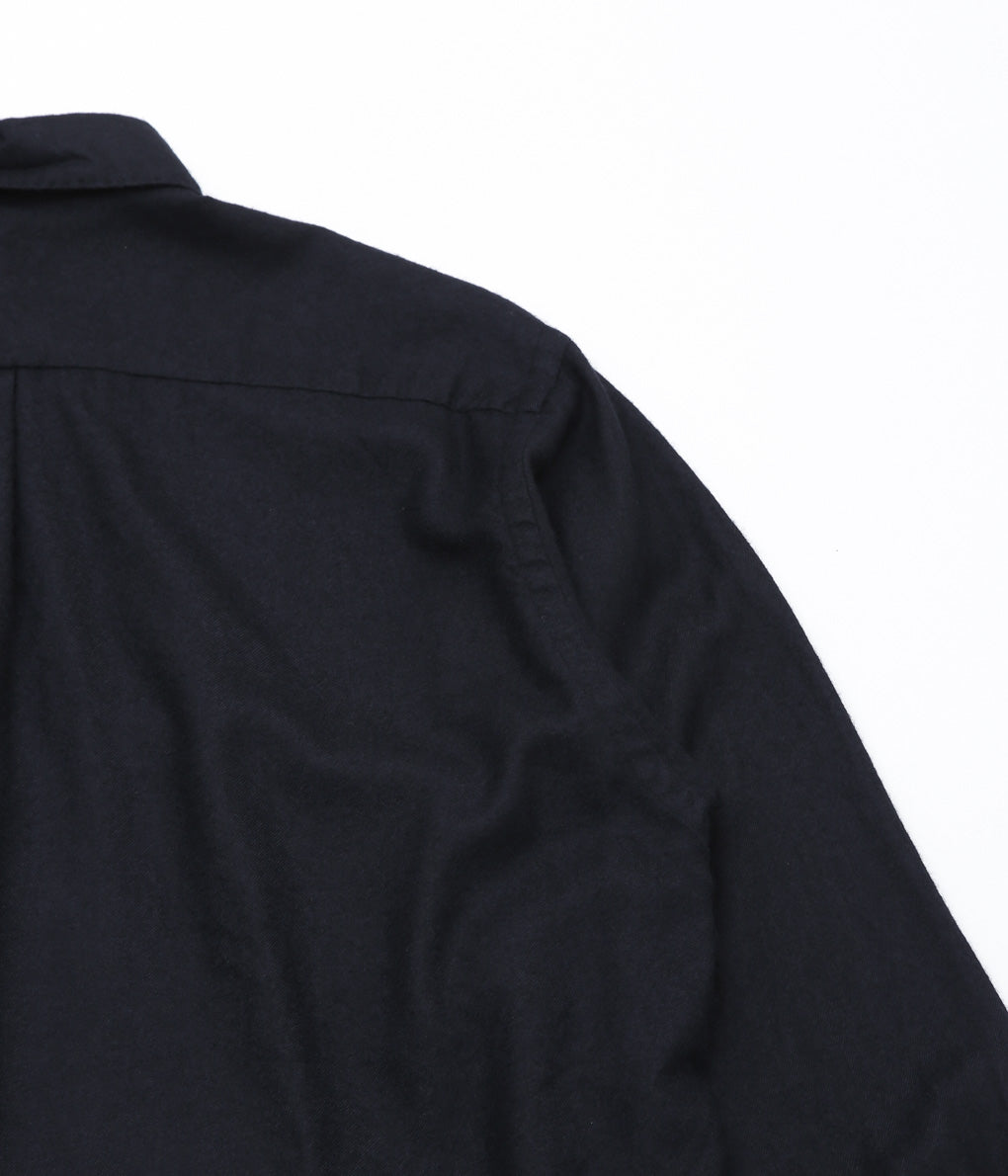 COMOLI ''Cashmere Silk Product Dyed Shirt'' (NAVY)