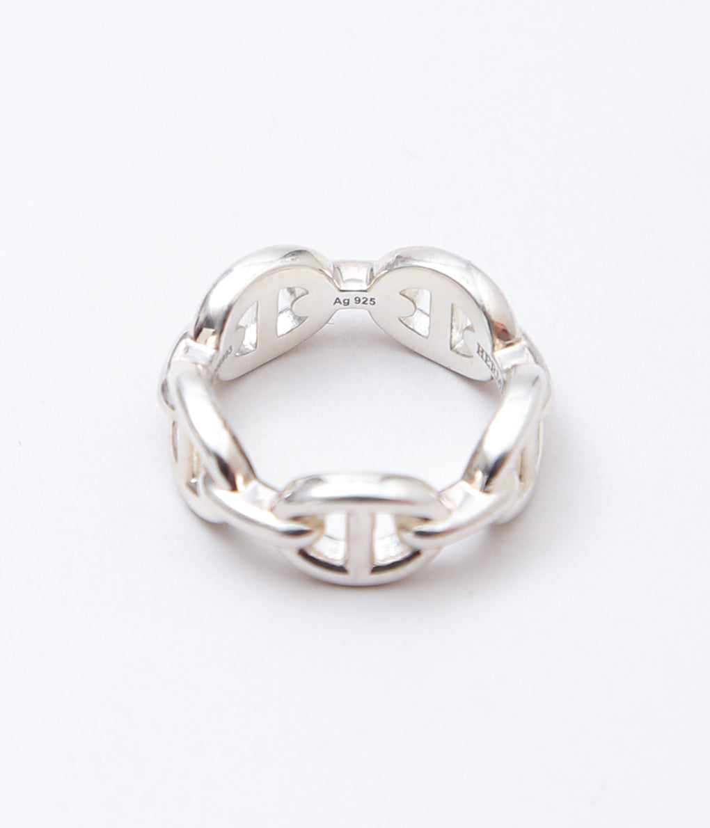 【VINTAGE JEWELRY】HERMES ''CHAINE d'ANCRE ENCHAINEE RING'' (SILVER)