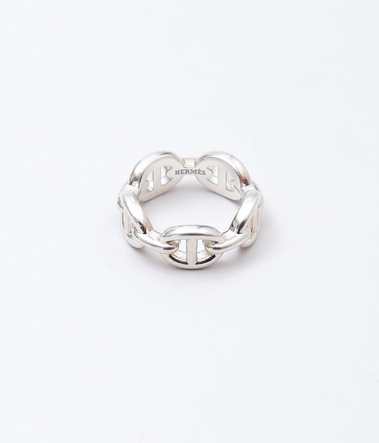 【VINTAGE JEWELRY】HERMES ''CHAINE d'ANCRE ENCHAINEE RING'' (SILVER)