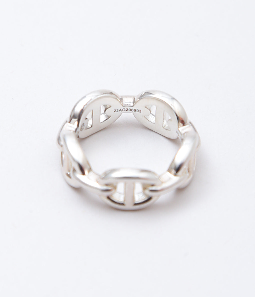 【VINTAGE JEWELRY】HERMES ''CHAINE d'ANCRE ENCHAINEE RING'' (SILVER)