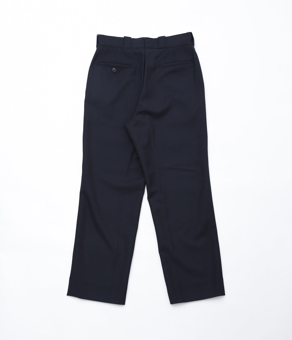 COMOLI ''ウールサージ パンツ'' (NAVY)